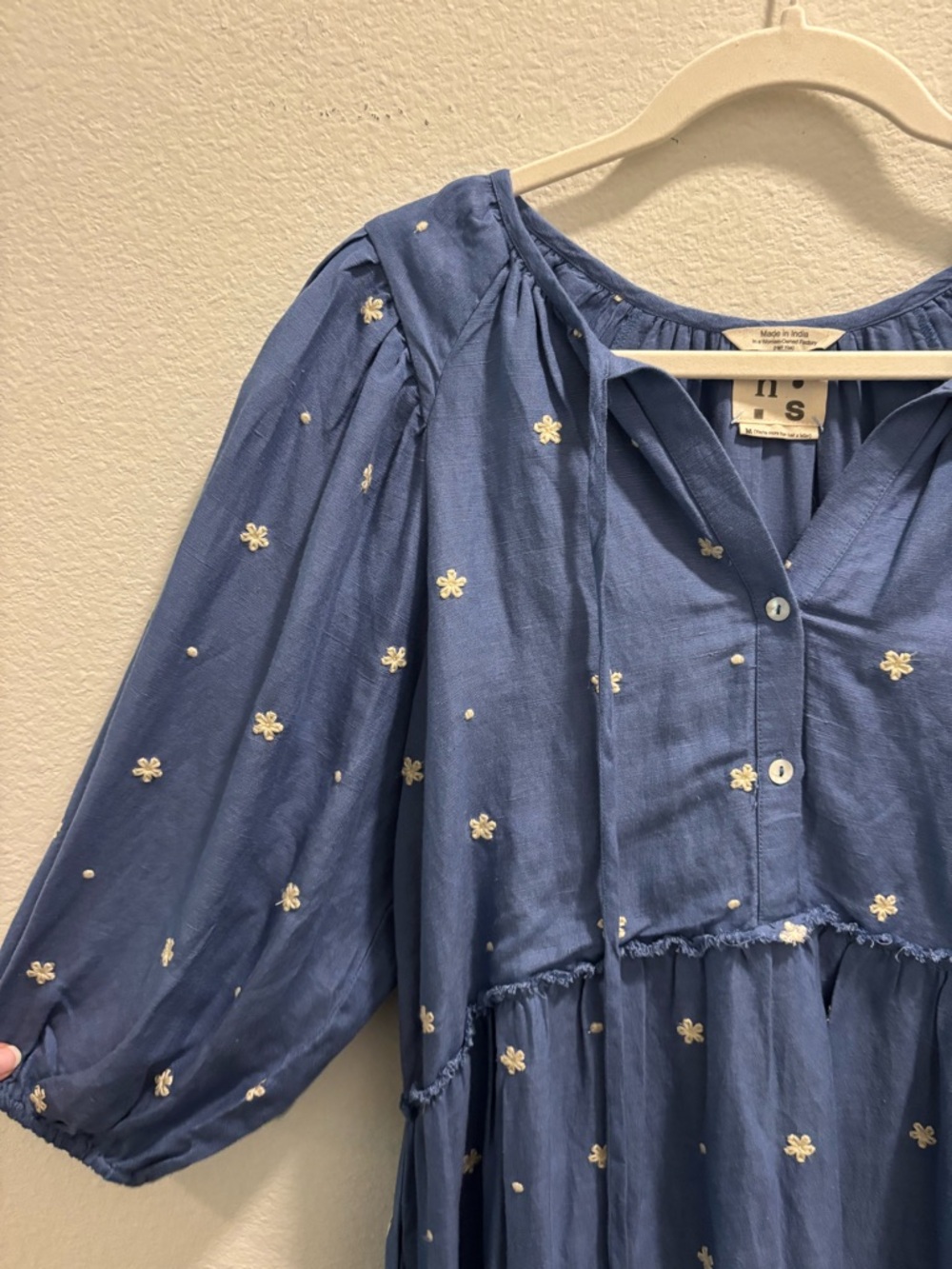 Harper Sage Secret Garden Dress in Colbalt, size M - Picture 7 of 11